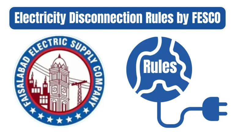Electricity Disconnection Rules by FESCO