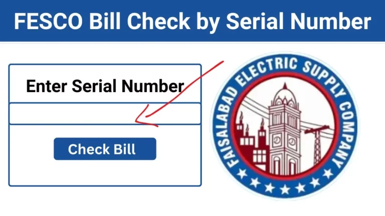 FESCO Bill Check by Serial Number
