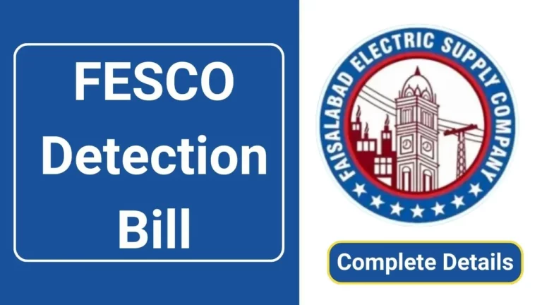 FESCO Detection Bill 2024 - A Complete Guide